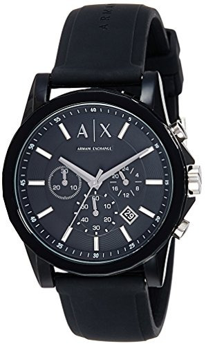 Reloj Armani Exchange Para Hombre Ax1326 Black Silicone