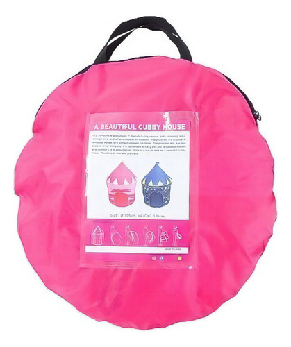 Carpa Castillo Niña Y Niño Infantil Juegos Juguetes Color Rosa E-4 P-2