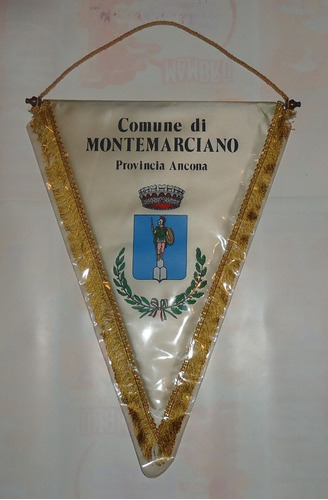 Banderín Escudo Italia Comune Di Montemarciano Ancona