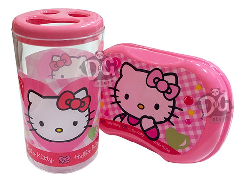 Vaso Porta Cepillo Y Jabonera Infantil Personajes Set X2 Pcs