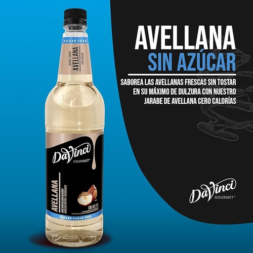 Jarabe Davinci Avellana Sugar Free 1 Lt