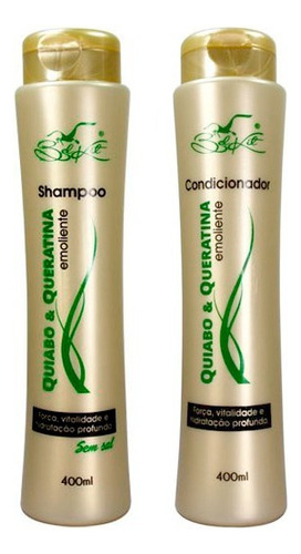  06 Shampoo Sem Sal + 06 Condicionador Quiabo Belkit