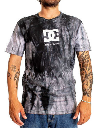 Remera Dc Shoes Modelo Blabac Kalis Love Gris Negro Batik