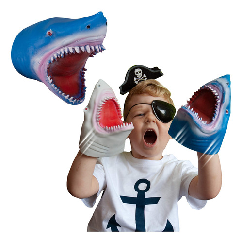 Tiburón Elástico Marioneta De Mano Para Niños Con Tdah