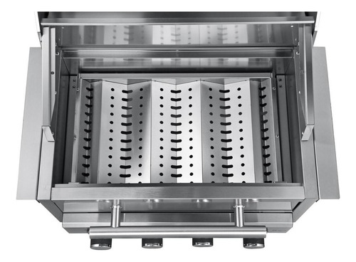 Churrasqueira A Gás De Embutir Hibrida Flex Inox Gás Carvão