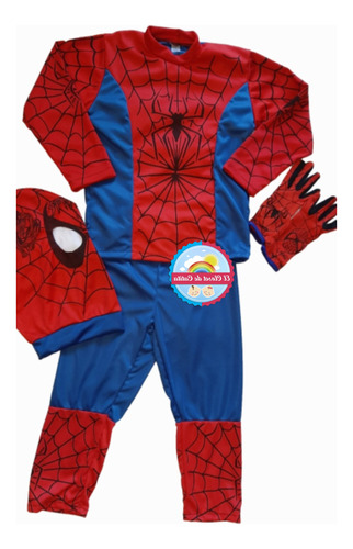 Disfraz Niño Spiderman Con Guantes  Envio Gratis