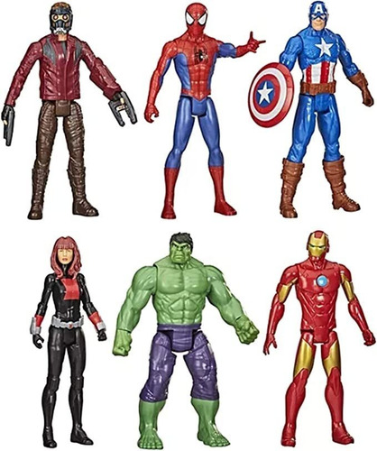 Marvel Avengers Titan Hero Series 6 - Juego De Figuras De A.