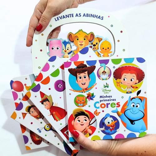 Livro De Abas Infantil Interativo Vamos Descobrir Os Objetos, Livro Educativo, Livro Infantil Sensorial Capa Dura Disney Baby Culturama