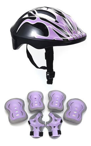 Juego 7 Rodilleras Y Coderas Para Casco Seguridad Para Niños