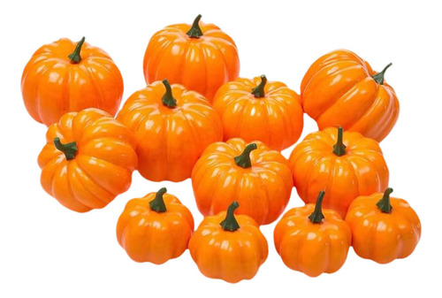 12 Calabazas Decorativas, Calabazas De Cosecha, Accesorios