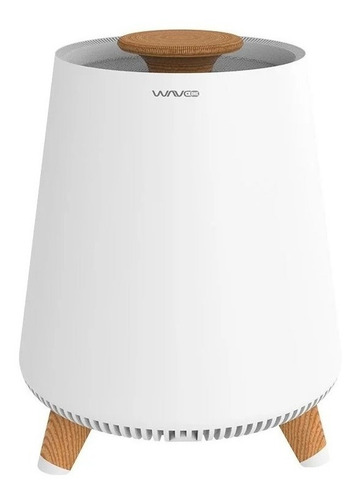 Caixa Acústica Smart Bt Bluetooth Waveone Lumi Madeira Cor Branco/madeira