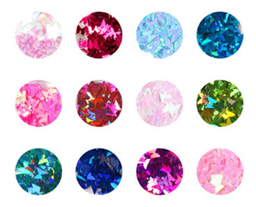 Láminas De Uñas Diy 3d Foil Flakes Fragmentos Manicura Uñas
