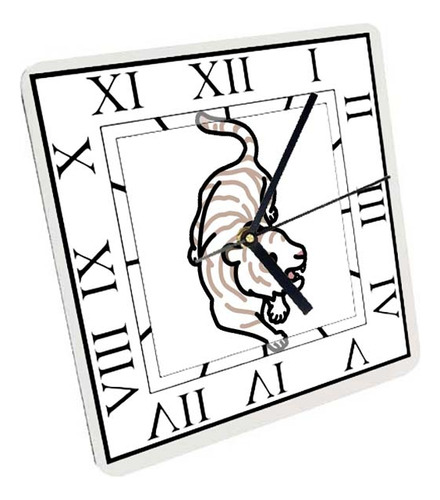 Reloj Madera Brillante Pared Y Mesa Dibujos De Animales A182