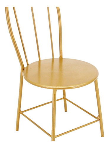 Taburetes De Silla De Comedor De Metal Compatible Con Dorado