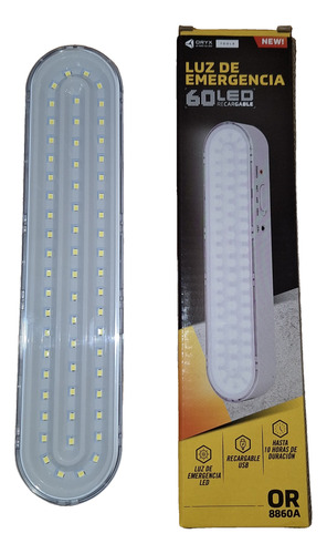 Luces Luz De Emergencia 60 Leds 10hs Autonomia Recargable