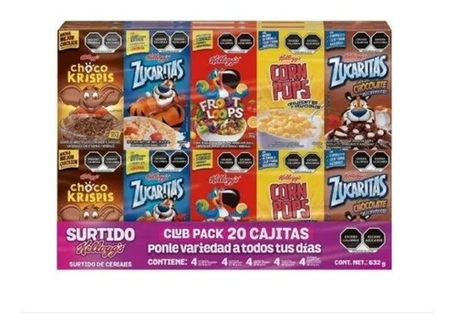 Cereal Kellog's Surtido Cajitas 20pz Oferta! Come Rico!