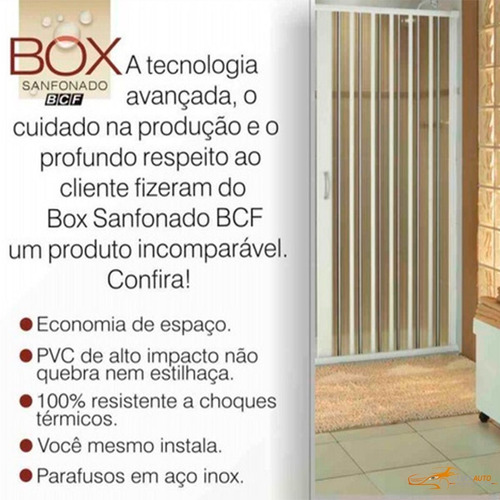 Box Sanfonado Translucido 83x83 1,85 M - Extraordinário