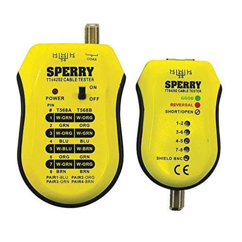 Sperry Instrumentos Tt64202 Prueba Cable Plus, Coaxial Y Utp