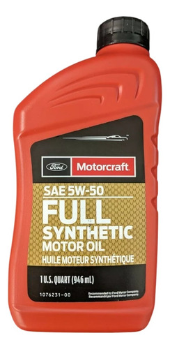 Aceite Motorcraft Full Sintétic 5w-50 10pz (946ml C/u)