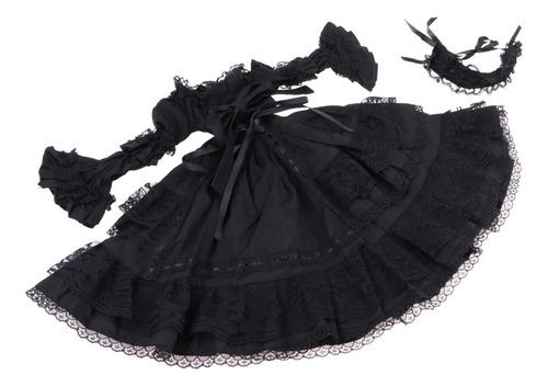 Kit De Ropa De Y Diadema De Encaje Gótico Hecho Para 1/3