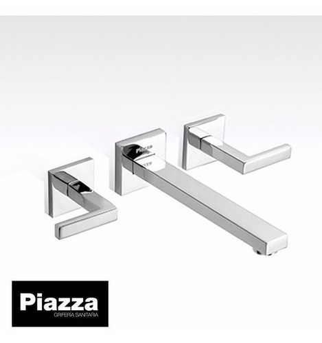 Grifería Piazza Unique Lever Lavatorio Pared Cierre Cerámico