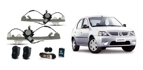 Kit Vidro Elétrico Logan Mod.original Até 2013 Dianteiro