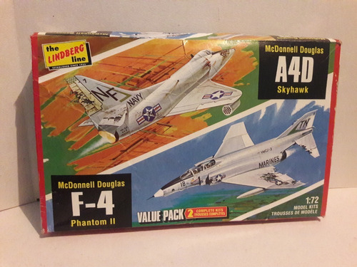 Model Kit Doble A4d Skyhawk, F-4 Phantom Ll1/72 Leer Descrip