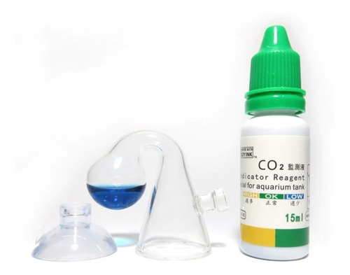 Drop Checker Test Kit Co2 Medidor Reactivo Indicador Acuario