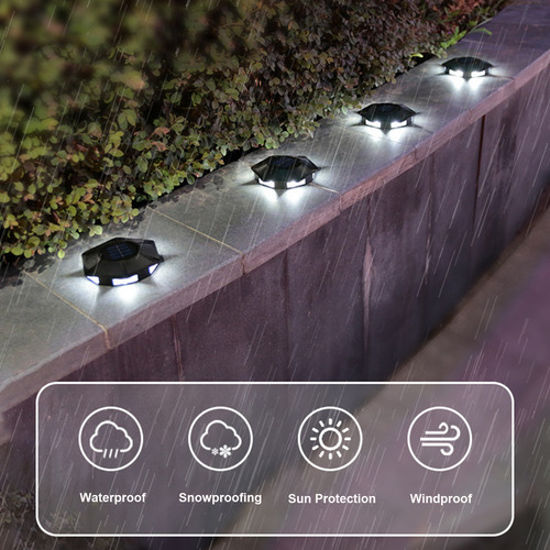 Luces Solares De Tierra H Night Light Para Exteriores Con 6