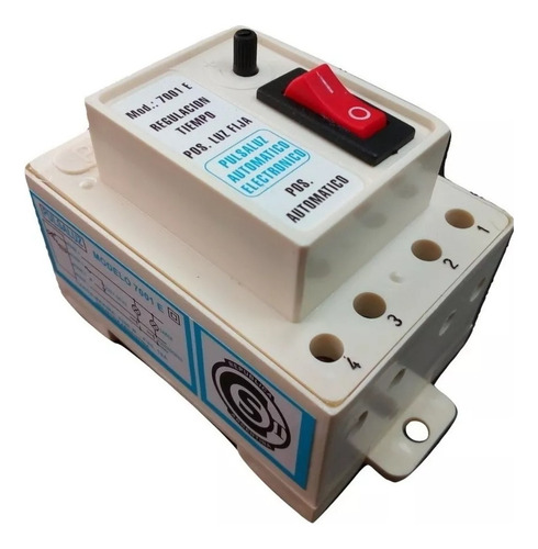 Automatico Pulsaluz De Escalera 7001e 4 Cables Riel Din