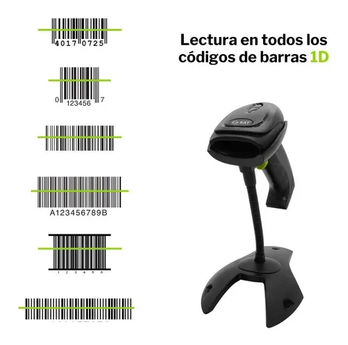 Lector De Códigos De Barras Usblaser Lineal Sat Ld101rf Plus