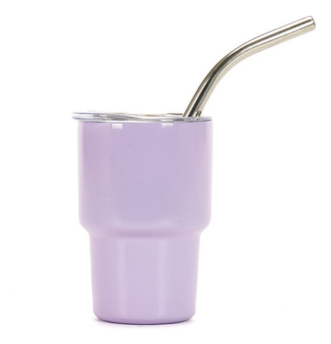 Copo De Vidro C83pack Com Palha E Tampa, Tumbler-fs