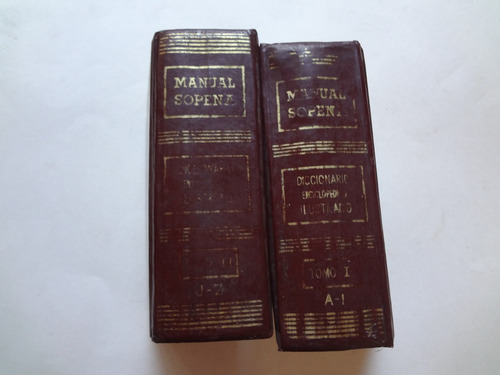 Diccionario Enciclopédico Ilustra Manual Sopena 2 Vol 1967-8