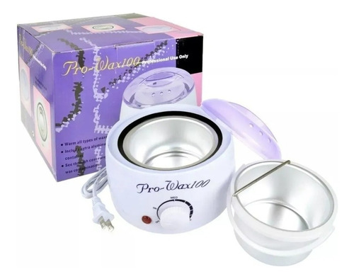 Calentador De Cera Para Depilar Color Azul Con Blanco