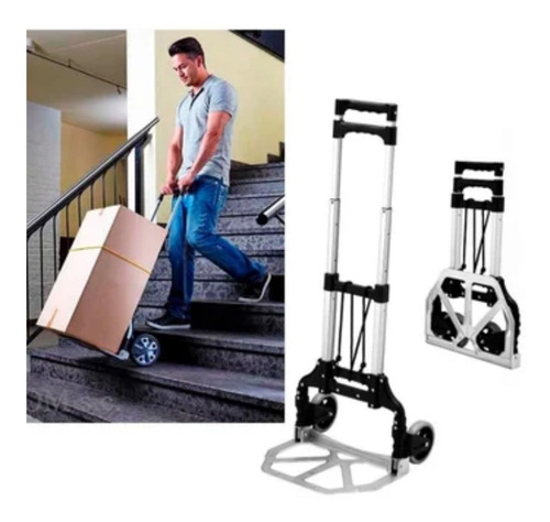 Carro Plegable De Carga Aluminio Tipo Yegua 80 Kilos
