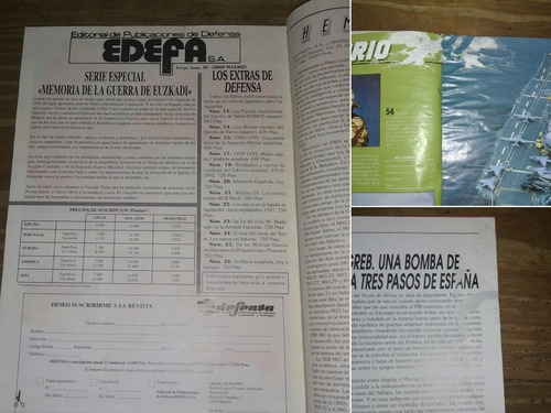 Revista Defensa. Ejércitos Armamento. 44 Números X Unidad (Usado)