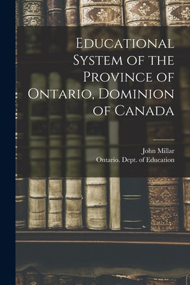 Libro Educational System Of The Province Of Ontario, Domi...