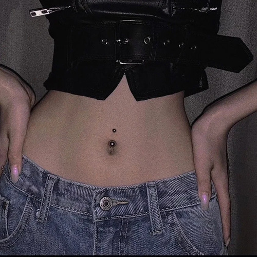 Piercing Ombligo Hipoalergénico Belly Basico Titanio Astm