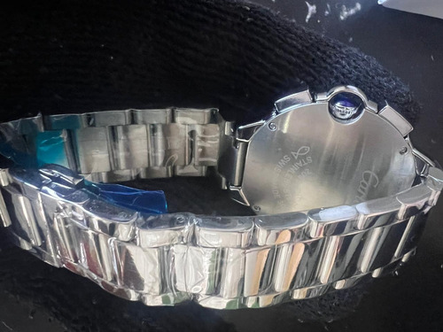 Relógio Luxo Pulso Cartier Ballon Bleu Quartzo Prateado Prateado Branco (Usado)