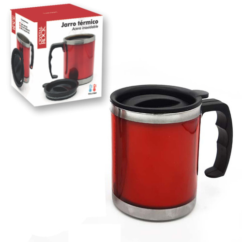 Taza térmica Crystal Rock CR15211 color rojo 450mL