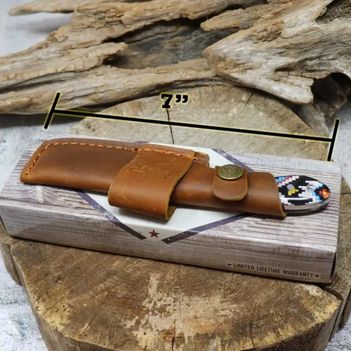 Cuchillo Fijo Whiskey Bent Hat Co. Bullcutter 440c Damasco 3