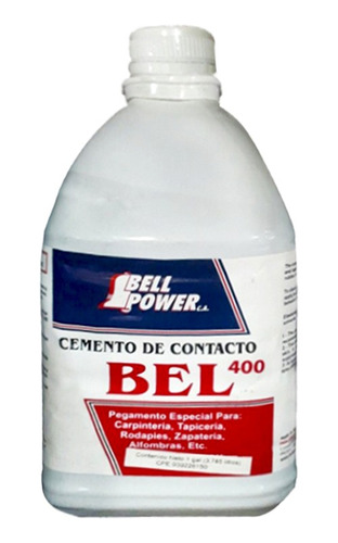 Bell Power Pega Amarilla Bel 400 Galon