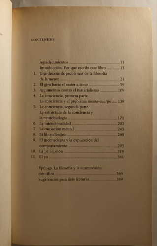 La Mente Una Breve Introduccion John R Searle (Usado)