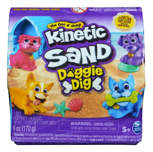 Kinetic Sand Arena Magica Set Excavacion Doggie Perrito 