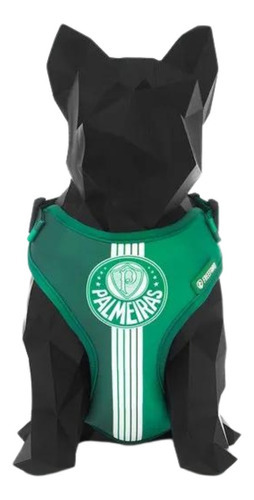 Peitoral Air Palmeiras G Freefaro Para Cachorro Cor Verde e Branco