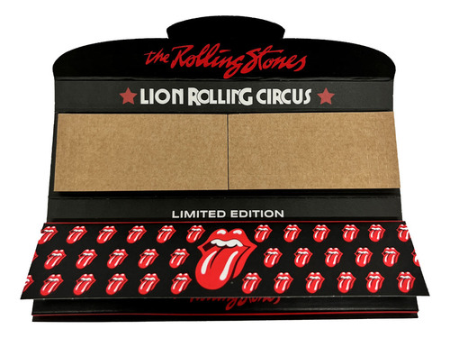 Caixa Seda Lion Rolling Stones Brown King Size + 32 Tips