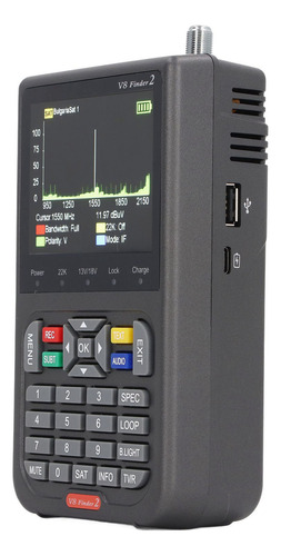 Medidor Digital Sat Finder 9502150 Mhz Con Pantalla De 3,5 P