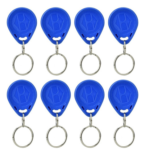 100pcs Id Rfid Card Llaves Llaveros 125khz Azul Para Puerta