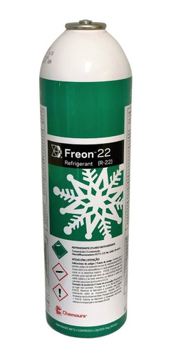 Gas Refrigerante Lata Descartable Freon 22 Chemours X 1kg