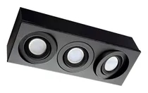 Comprar Plafon 3 Luces Cardanico Negro Apto Led Gu10 Dicro Gam 3214